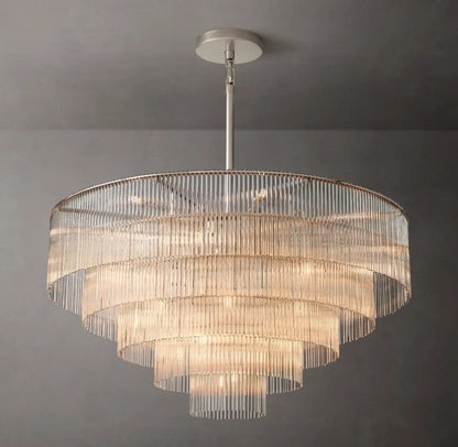 Dimarion Round Glass Chandelier 50"