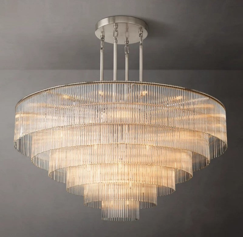 Dimarion Round Glass Chandelier 60″