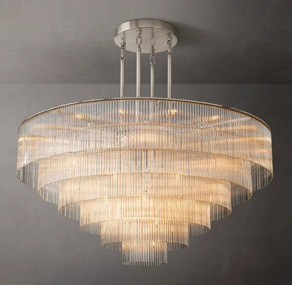 Dimarion Round Glass Chandelier 60″