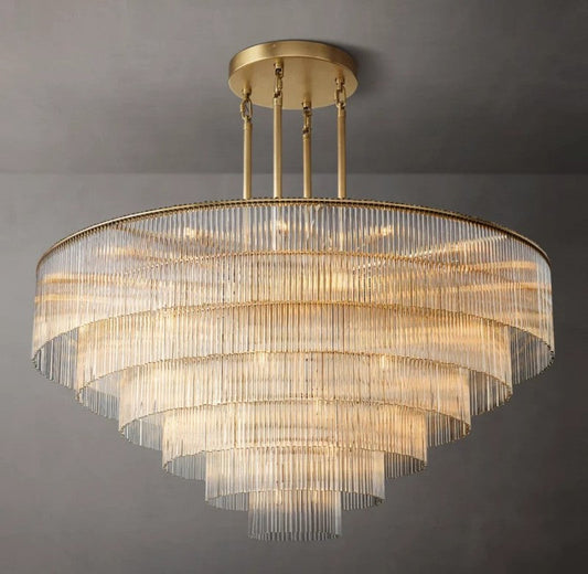 Dimarion Round Glass Chandelier 60″