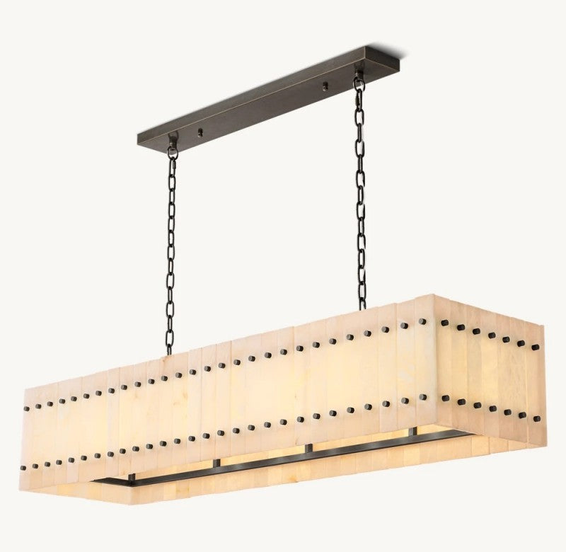 Aurelix Alabaster Linear Chandelier 54" 72"