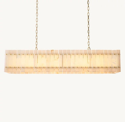 Aurelix Alabaster Linear Chandelier 54" 72"