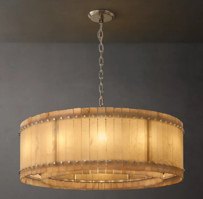 Aurelix Alabaster Round Chandelier