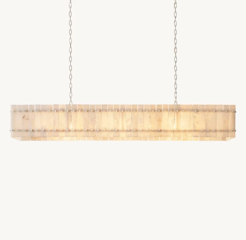 Aurelix Alabaster Linear Chandelier 54" 72"