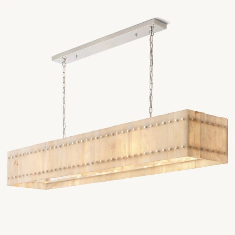 Aurelix Alabaster Linear Chandelier 54" 72"