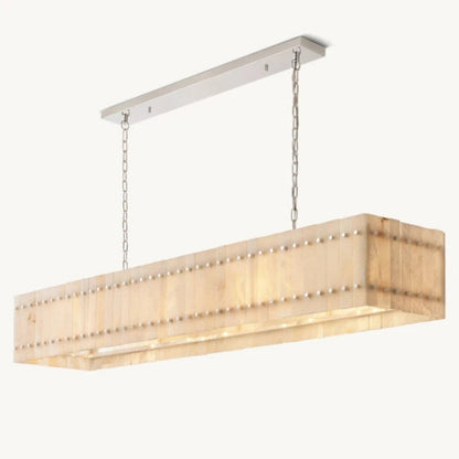 Aurelix Alabaster Linear Chandelier 54" 72"