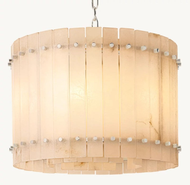 Aurelix Alabaster Round Chandelier