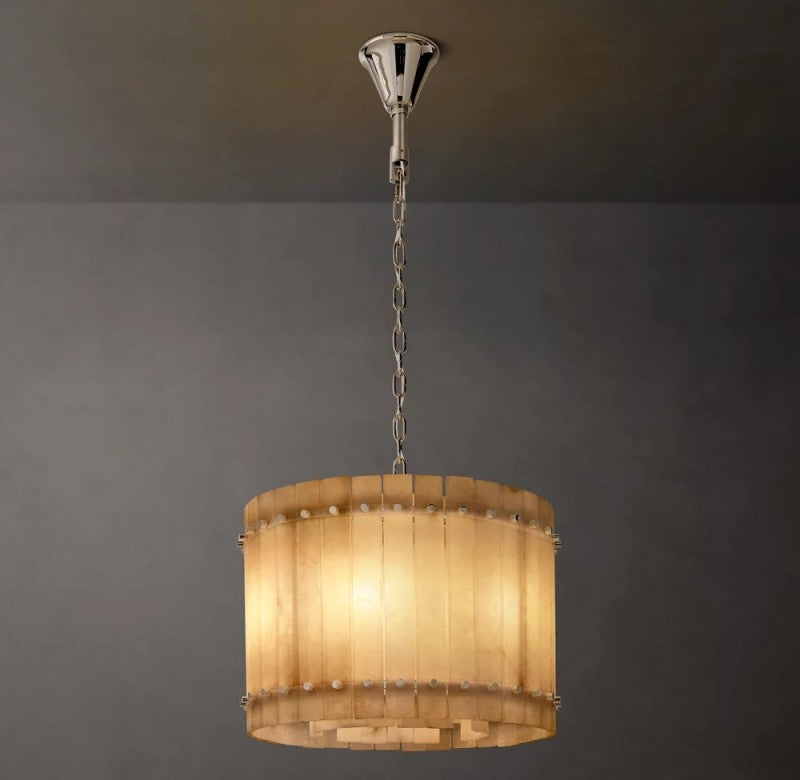 Aurelix Alabaster Round Chandelier