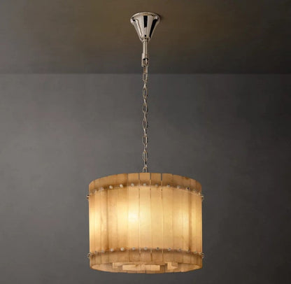 Aurelix Alabaster Round Chandelier