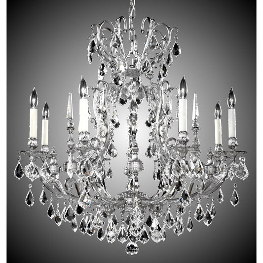 American Brass And Crystal Parisian 8 Light Chandelier Cp130988