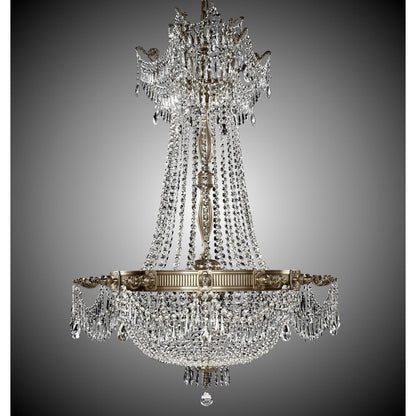 American Brass And Crystal Valencia 36 Inch 12 Light Chandelier Cp312990