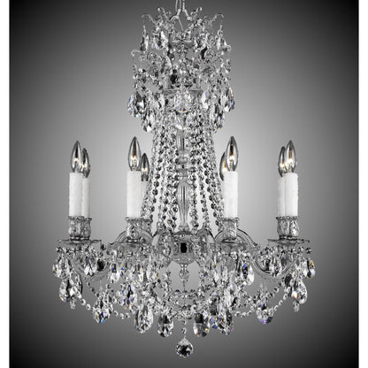 American Brass And Crystal Biella 24 Inch 8 Light Chandelier Cp131005
