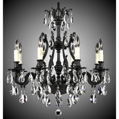 American Brass And Crystal Chateau 8 Light Chandelier Cp322994