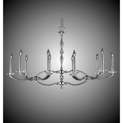 American Brass And Crystal Kensington 23 Inch 10 Light Chandelier Cp150526