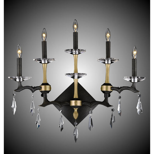 American Brass And Crystal Kaya 26 Inch Wall Sconce Cp270744