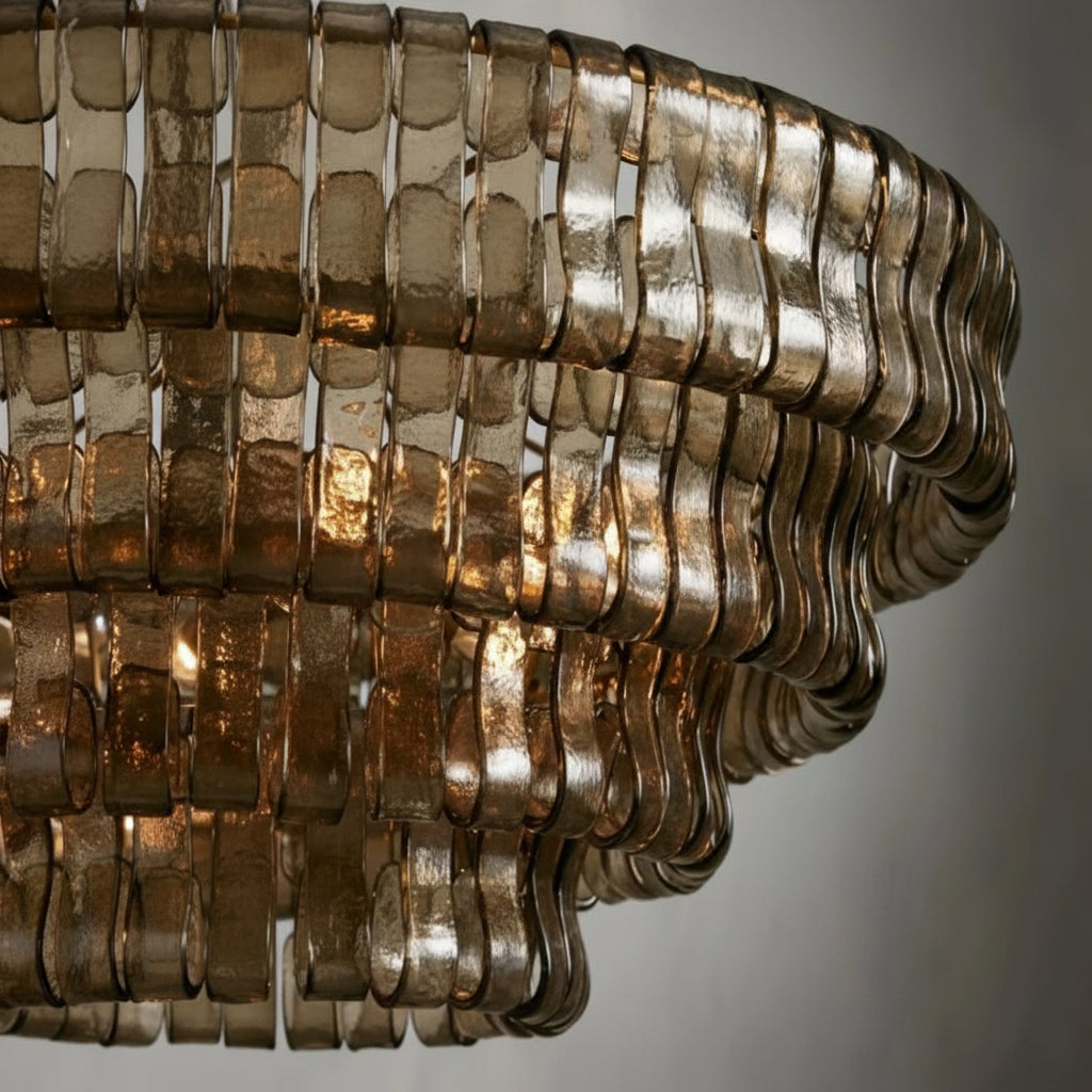 Ghiara Glass Round Chandelier