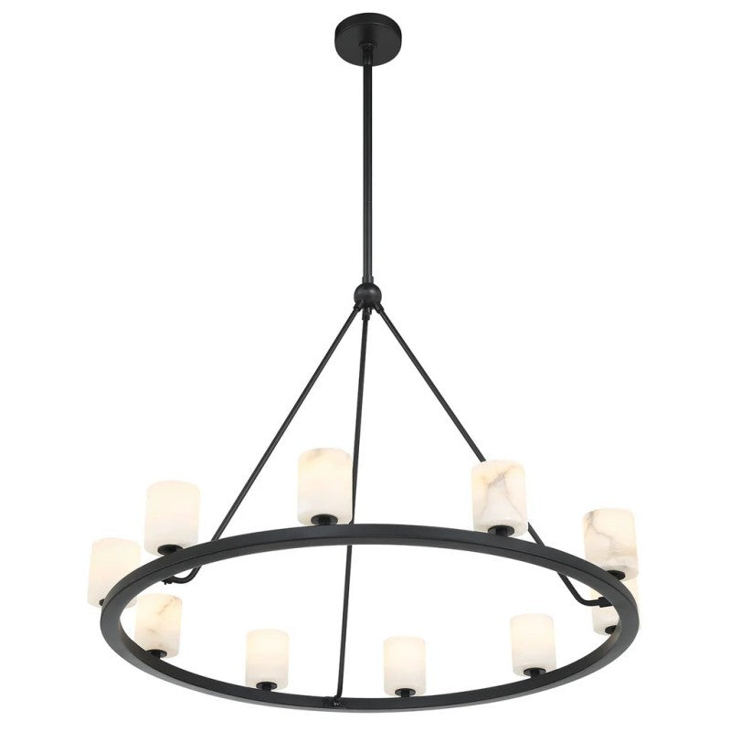 Agron 10 Light Alabaster Chandelier