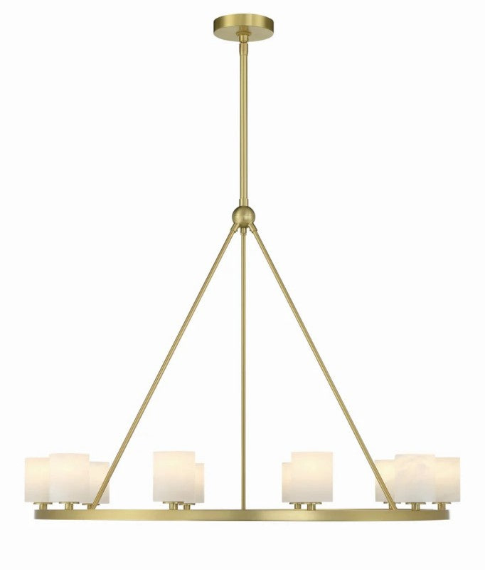 Agron 12 Light Alabaster Chandelier