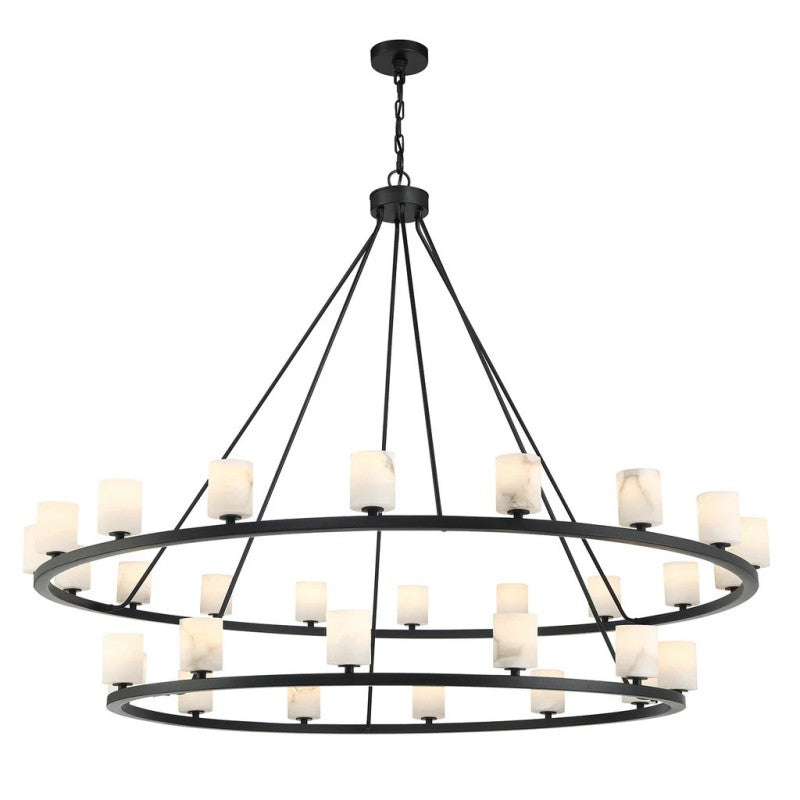 Agron 30 Light Alabaster Chandelier