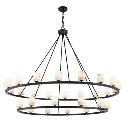 Agron 30 Light Alabaster Chandelier