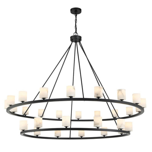 Agron 30 Light Alabaster Chandelier