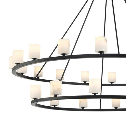 Agron 30 Light Alabaster Chandelier