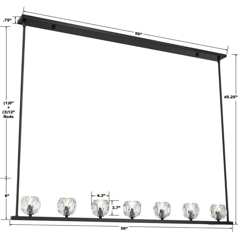 Agron 7 Light Crystal Chandelier