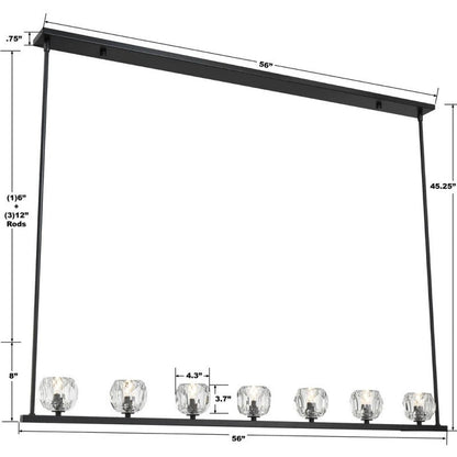 Agron 7 Light Crystal Chandelier