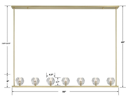 Agron 7 Light Crystal Chandelier