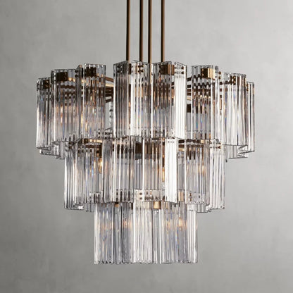 Art Glass Delsia Round Chandelier 38"