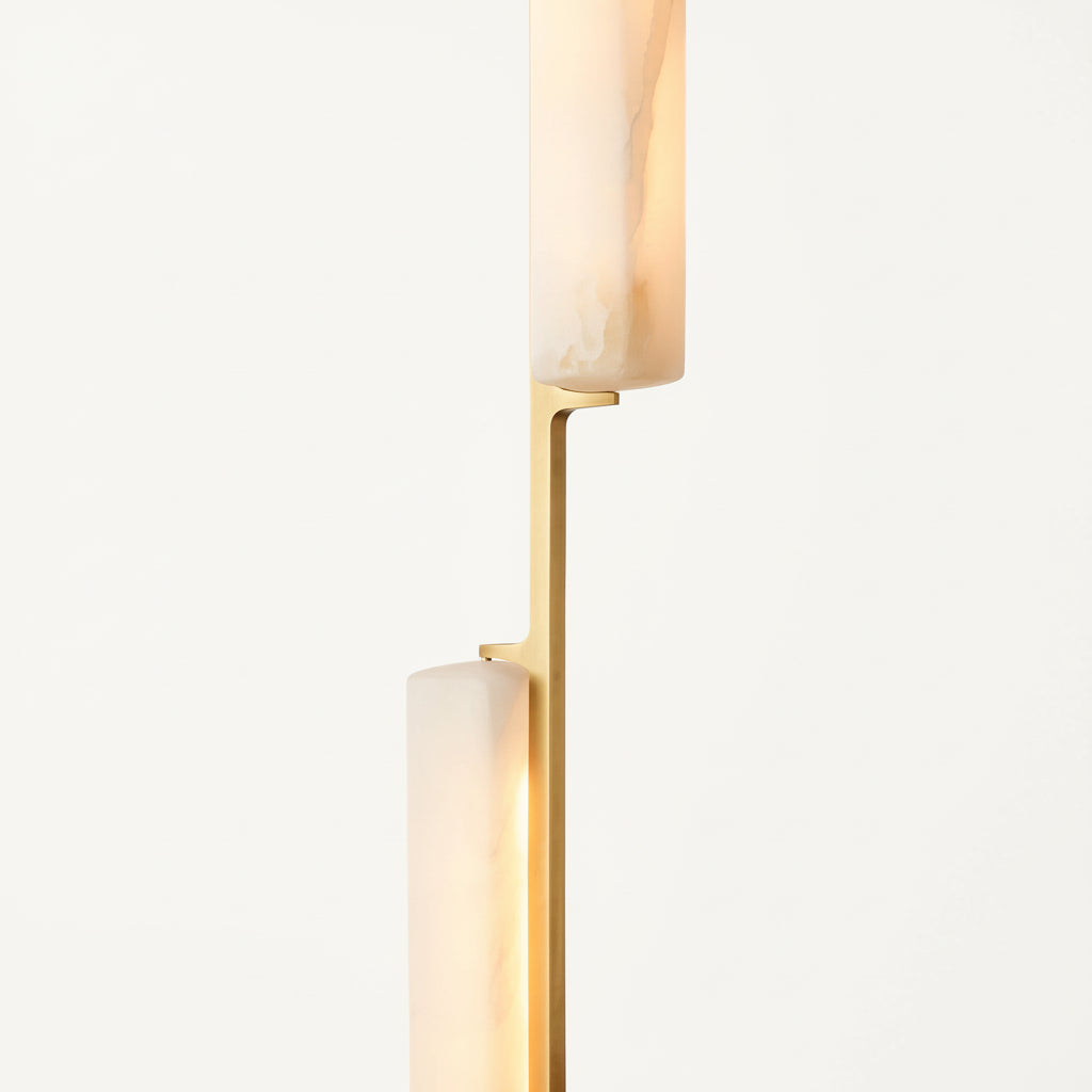 Audor Alabaster Linear Chandelier 54"