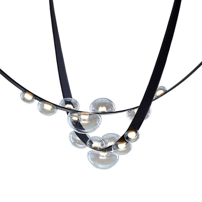 Aura Drops Double Chandelier