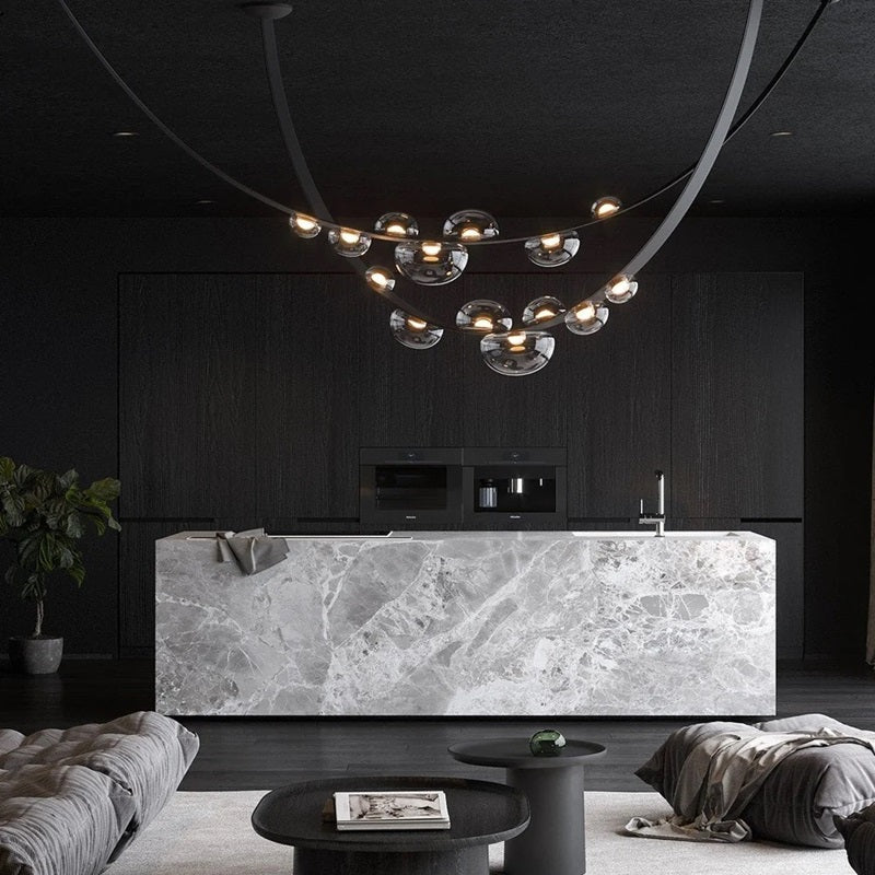 Aura Drops Double Chandelier
