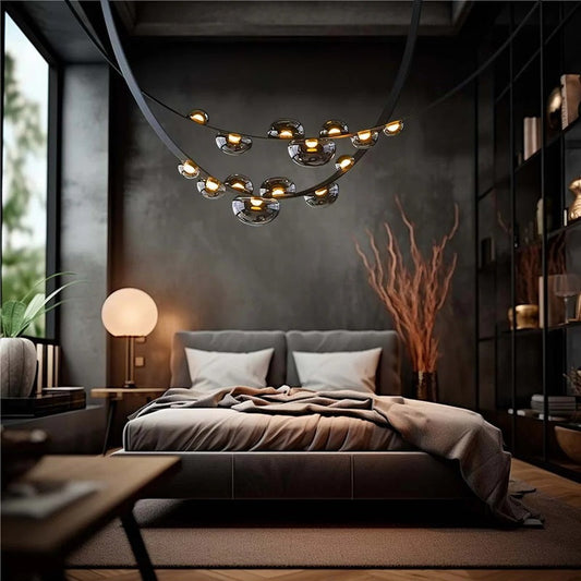 Aura Drops Double Chandelier