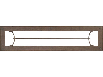 Laguna Bluff Console Table in Textured Burnished Brass and Glass