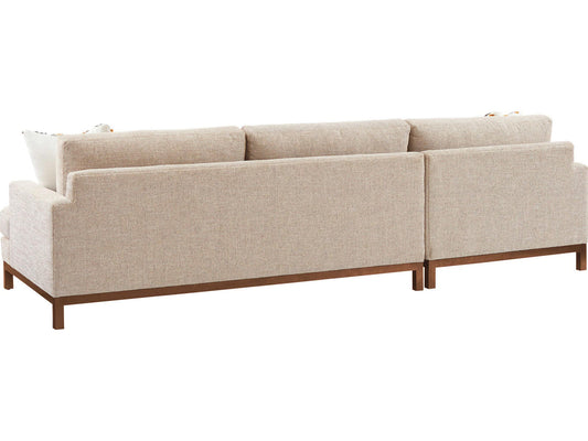 Horizon Leather Sectional Sofa in Bronze