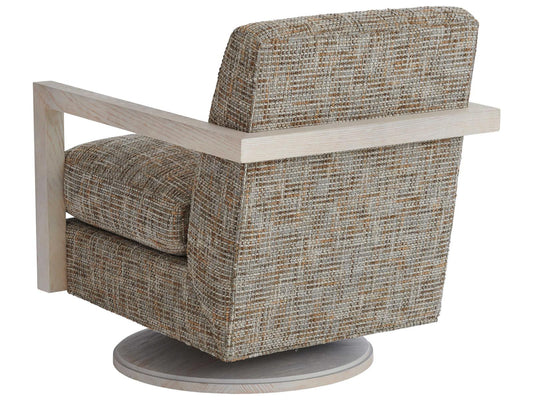 Willa Swivel Accent Chair with Ultra Down Cushion in Portola Fabric