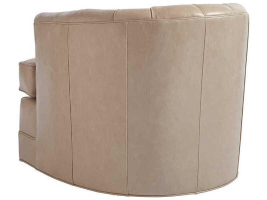 Cliffhaven Leather Swivel Accent Chair