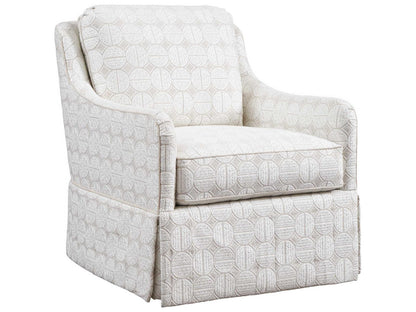 Salt Creek Swivel Accent Chair with Ultra Down and Blend Down Cushions