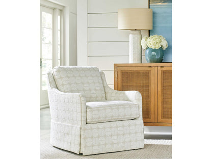 Salt Creek Swivel Accent Chair with Ultra Down and Blend Down Cushions