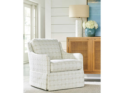 Salt Creek Swivel Accent Chair with Ultra Down and Blend Down Cushions