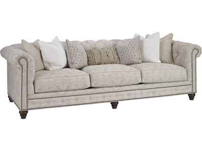 Carmen 3-Seat Upholstered Sofa with Tufted Back and Nailhead Trim