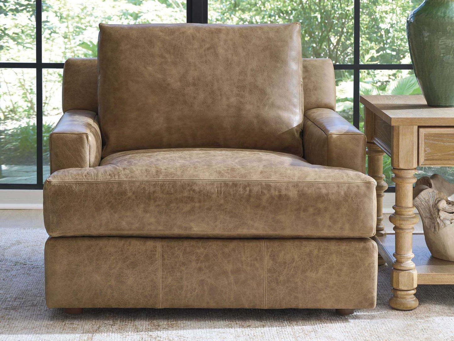 Upholstery Millington Leather Accent Chair