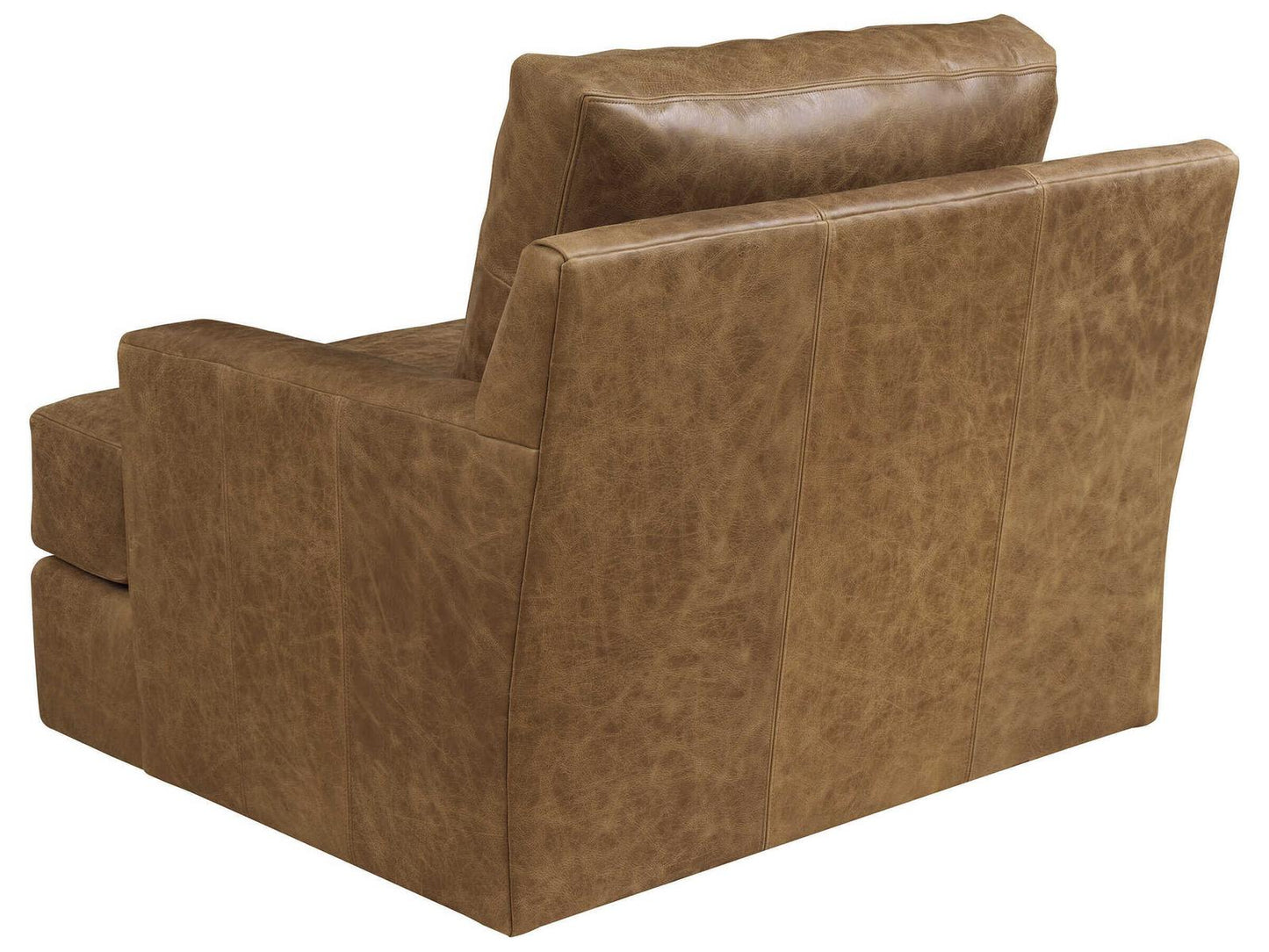 Upholstery Millington Brown Leather Accent Chair