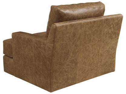 Upholstery Millington Brown Leather Accent Chair