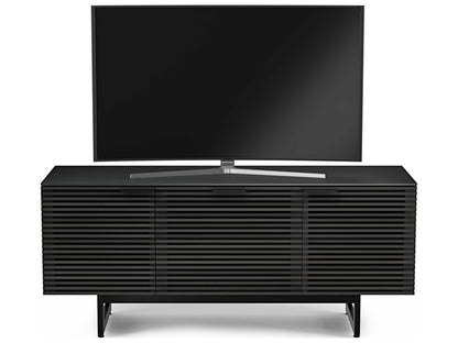 Corridor 8177 Media Console in Charcoal Stained Ash for 70 Inch TVs