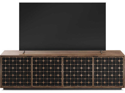 Elements 8703-CS Media Storage Cabinet with Constellation Doors in Natural Walnut