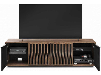Elements 8703-CS Media Storage Cabinet with Constellation Doors in Natural Walnut