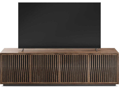 Elements 82-Inch Media Console with Tune Doors in Natural Walnut