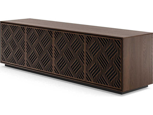 Elements 8703-WE Media Storage Cabinet in Toasted Oak